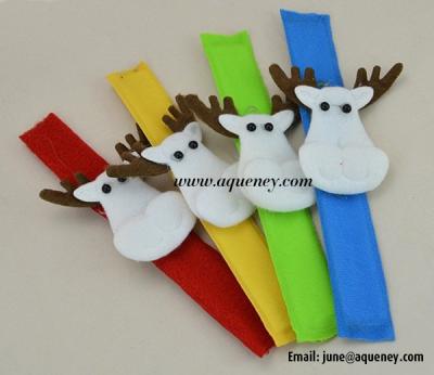 China Merry Christmas! Custom Slap Bracelet, Wristband for Decoration for sale