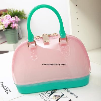 China Buy small clear transparent PVC zipper shell bag for ladies,welcome OEM design for sale