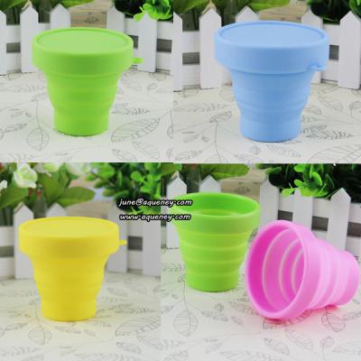 China Promotion gift Collapsible Silicone Water Bottle Silicone Folding Cup for sale