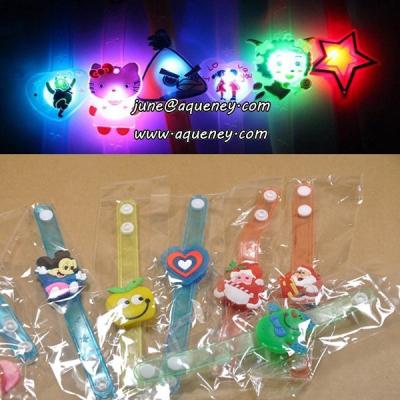 China Christmas Holiday description Flashing LED Wristband Christmas wristband for sale