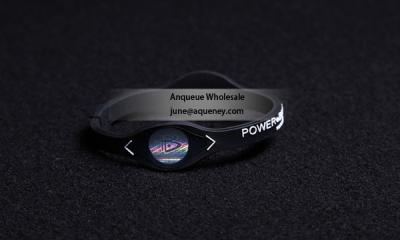 China Logo Custom Hologram Energy Balance Bracelet, silicone power band for sale