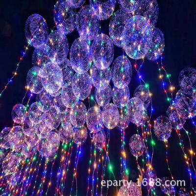 China 2017 New party decoration bobo balloon with LED Light for sale