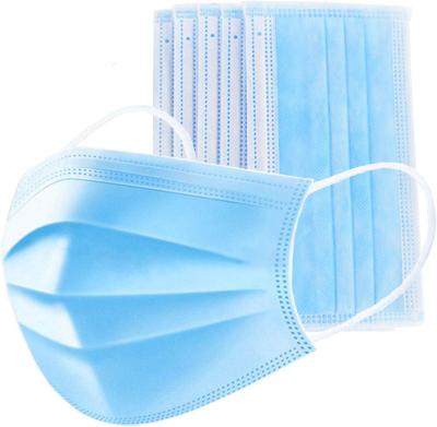 China Disposable 3-Ply Face Mask with Earloops Protective for Germs,Pollen,Smoke,Dust,Pollen for sale