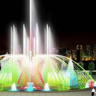 China Outdoor Musical Dancing Water Fountain Dancing Water Fountain with 3d Fountain Spout for sale