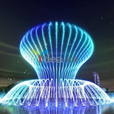 China Digital 2D Fountain Spout River Outdoor Round Circle Music 3D Water Fountain Show for sale