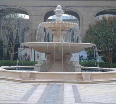 China outdoor sculpture and marble fountain european style garden stone fountain fountain for sale