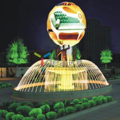 China Modern Garden Ball Sculpture Water Feature Fountain And Water Show for sale