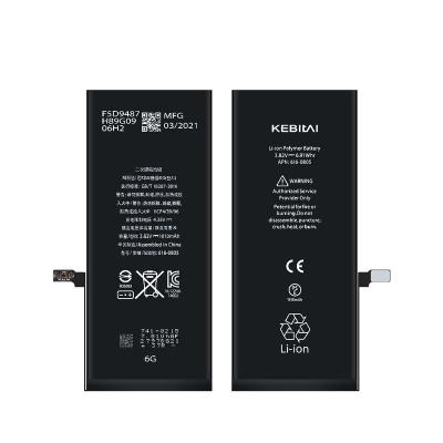 China Original size quality factory products KEBITAI electronics wholesale mobile phone battery thin lithium battery for iPhone 6 for sale