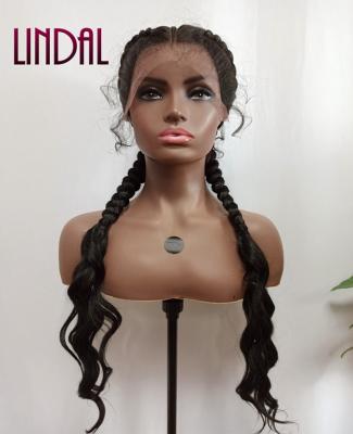 China Popular LINDAL Braid Hair Snap Braid Crochet Braid Lace Wig Cornrow Hair 3 Braids For African Hair for sale