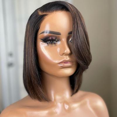 China Free Sample Full HD Human Hair Full Lace Wig Brazilian Hair Raw Bob Wig Lace Front Curly Curly Wave Wigs Silky Straight Transparent Wholesale Seller Wigs for sale