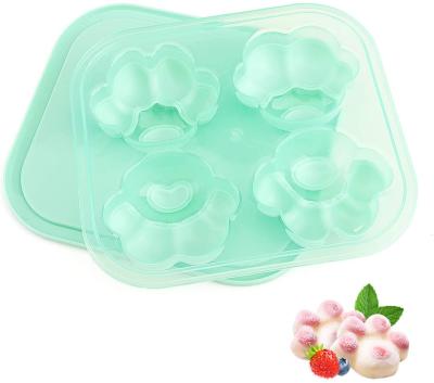 China 4 Pieces Viable Cute and Ice Cube Tray Release, Reusable and Easy Adorable and Clean Claw Shaped for DIY Family Homemade Popsicle for sale