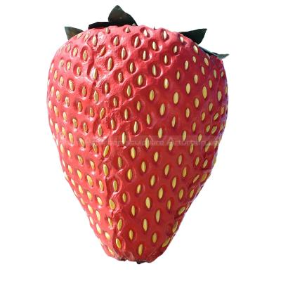 China Europe large fiberglass fruit sculpture for sale outdoor square decoration hot sale strawberry sculpture for sale