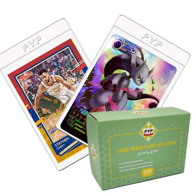 China Standard / Sports / Gaming /Trading Cards Semi Rigid Saver Card Sleeves PYP 3 5/16