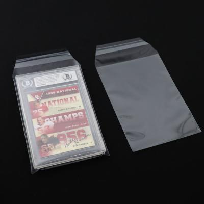 China Eco Friendly Resealable Card Sleeves BGS Rated Card Sleeves With Corner Cut for sale