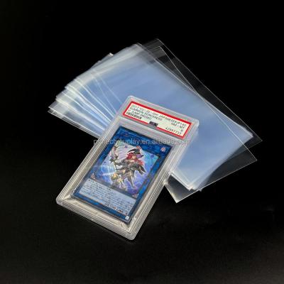 China PSA BGS Clear Polypropylene Resealable Rating Card Resealable Rated Card Sleeves for sale