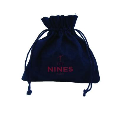 China Gift OEM Service 100% Cotton Drawstring Bags With Custom Logo Printed Black Cotton Drawstring Bag Wholesale for sale