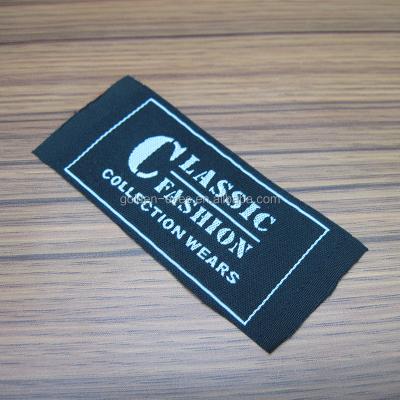 China Sustainable Wholesale Soft Woven Garment Label Adalah Private Woven Name Label for sale