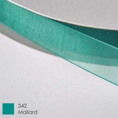 China Sustainable Organza Ribbon / Christmas Ribbon Gift Ribbon For Bags , Garment Accessories for sale