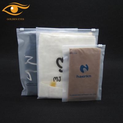 China Manufacturers Supply Recyclable Logo Printed Transparent Zipper Bag Clothing Zipper Bag for sale