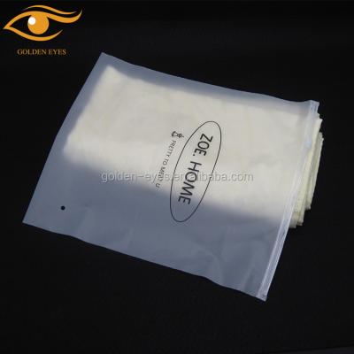 China Recyclable Zipper Tote Shoe Bag Clothes Packing Promotional Frosted Zipper Bag Eco Friendly for sale