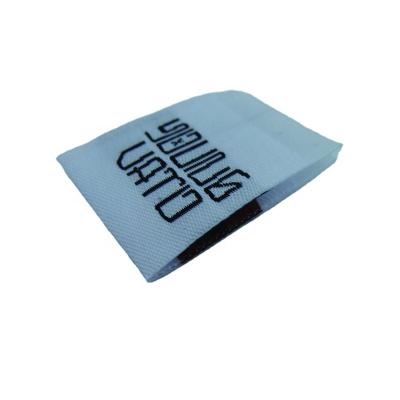 China Viable Custom Design Flag Woven Label / Neck Label For T Shirts Wash Care Label Wholesale for sale