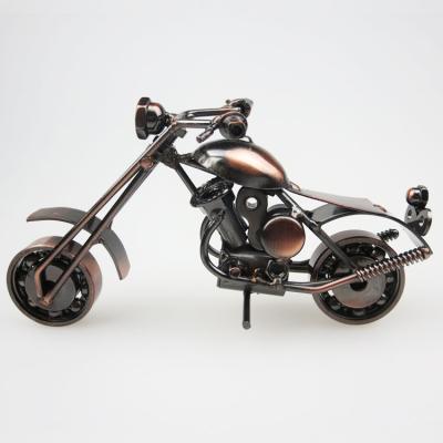 China Europe home decoration metal craft 3d motorbike moped motorcycle household decorations for sale