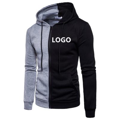 China Contrast QUICK DRY winter casual long sleeve sweater slim zip up hoodies jacket for men for sale