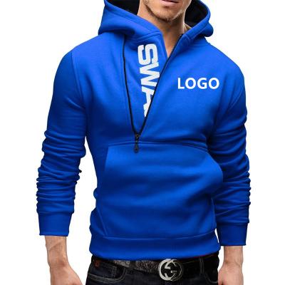 China Hotsale High Quality QUICK DRY Winter Hoodie With Half Zipper Plus Size Pullover Fleece Hoodie Men for sale