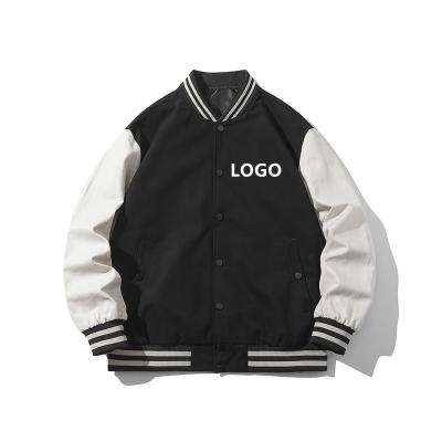 China QUICK DRY Blank Custom Logo Varsity Jacket Men Winter Long Sleeve Bomber Baseball Jacket for sale