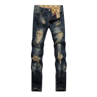 China Classic QUICK DRY Male Comfortable Pants Leisure Long Denim Men's Jeans Ripped Jeans Men Fashion Jeans for sale