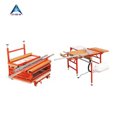 China Hotels Mother Saw Rail Type Woodworking Push Table Single Sliding Guide Table Saw for sale