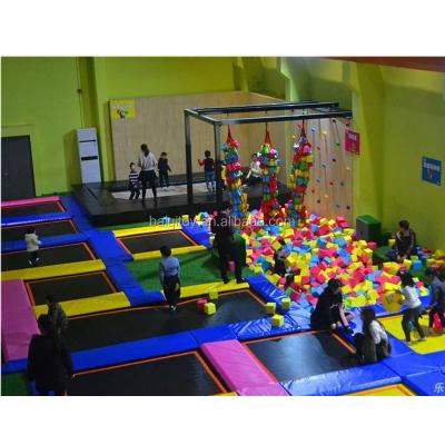 China Galvanized Steel Pipe High Quality Large Bounce Amusement Hot Selling Funny Indoor Trampoline Park for sale