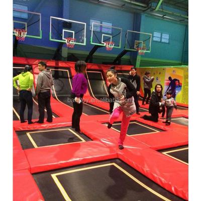 China Galvanized steel pipe exciting big kids walmart indoor trampoline for sale for sale