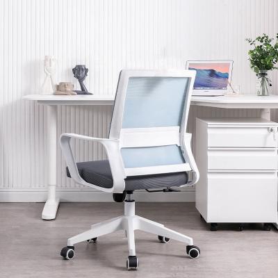 China Breatheable Modern Ergonomic Home Staff Mesh Fabric Office Chair Bow Comfortable Office Meeting Chairs for sale