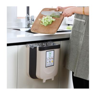 China Wall Mount 3L 5L PP Wall Mount Lihangrui Plastic Hanging Bin Kitchen Bathroom Bin Rubbish Bins Livable Plastic Kitchen Bin for sale