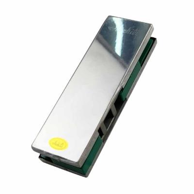 China ADS 12 Grade Aluminum Alloy Factory Price 304 Stainless Steel Hotel Door Flange Glass Hinge Environmental Patch Glass Fitting for sale