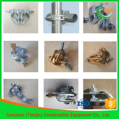 China Free Sample Building Construction Types Scaffolding Steel Couplers / Clamps Pressed And Drop Forged for sale