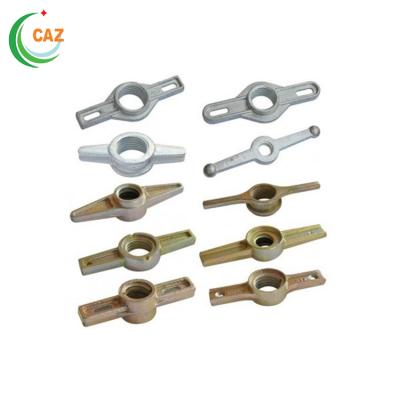 China Iron Jack Nut factory price scaffolding parts name formwork malleable casted stainless hollow screw base for sale for sale