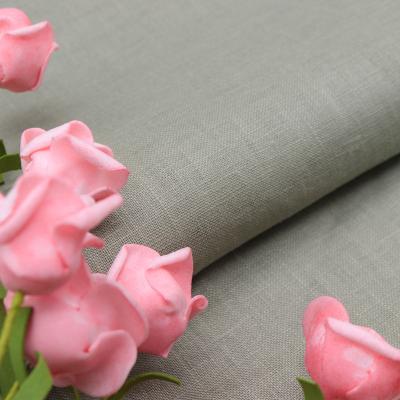 China Factory sale soft QUICK DRY plain dyed 14s 150gsm custom garment woven linen fabric for suit for sale