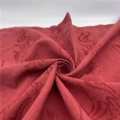 China 2022 Wrinkle Resistant China Factory No MOQ Custom Woven Jacquard Cotton Rayon Fabric For Clothing for sale