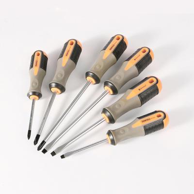 China Repair Manufacturers 6PC Screwdriver Set DIY Tool Kit With 3Colors Non-slip Handle Custom Logo for sale