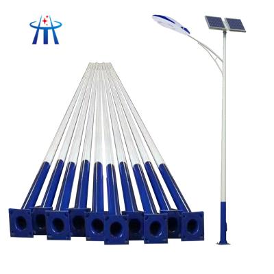 China New Hot 5m 6m 8m 9m 10m Garden Dipped Galvanized Steel Octagonal Tapered Solar Street Light Pole / Outdoor Led Light Pole Q235 Q34 for sale