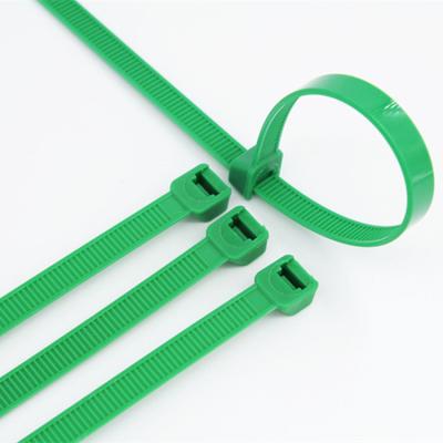 China Hot Sale Eco-friendly Green Nylon Cable Zip Ties For Garden Tree Decoration Heavy Duty Cable Ties for sale