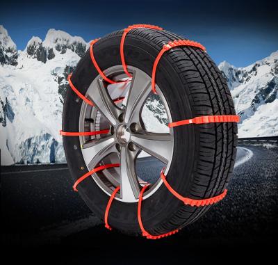 China Car Accessories White Anti - Slip Orange Black Tie Zip Tie For Tires for sale