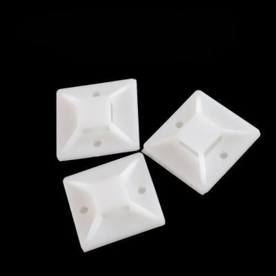 China PA66 Cable Tie Nylon Base Electrical Rack Applications Self Adhesive Tie Mounts for sale