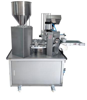 China Food Rotary Small Cup Filling Sealing Machine For Yorgurt Liquid Cream Jelly for sale