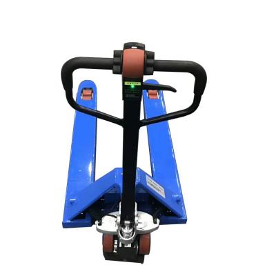 China 2500 Kg 4400 BL Battery Electric Pallet Truck Pallet Truck With Hand Brake 1150*550/1200*685 for sale