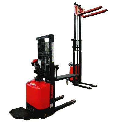 China Safety Easy Operation Economical Cheap Price Battery Walking Electric Stacker Full 1 Ton 1.6m 1600mm Electric Stacker for sale