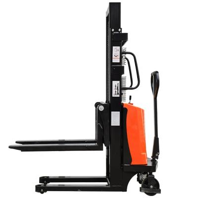 China Electric Forklift Trucks 1.2 Ton Full Electric Stacker Forklift Machinery Repair Shop Stacker for sale