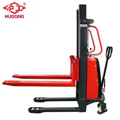 China Manufacturer Easy Semi-automatic Convenience Safety Operation Forklift Stacker Forklift Hand Pallet Electric Jack Lift for sale